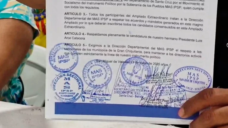 San Miguel de Velasco Ratifica Apoyo Incondicional a la Candidatura de Luis Arce para las Elecciones de 2025